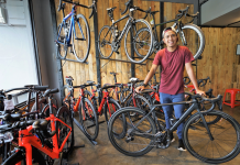 The ex-national cyclist repairing bicycles for a living
