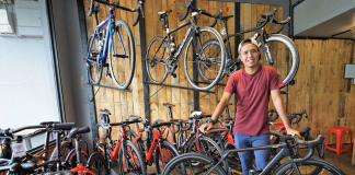 The ex-national cyclist repairing bicycles for a living