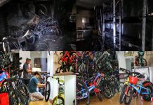 Cycling community gives burned bicycle shop new lease of life