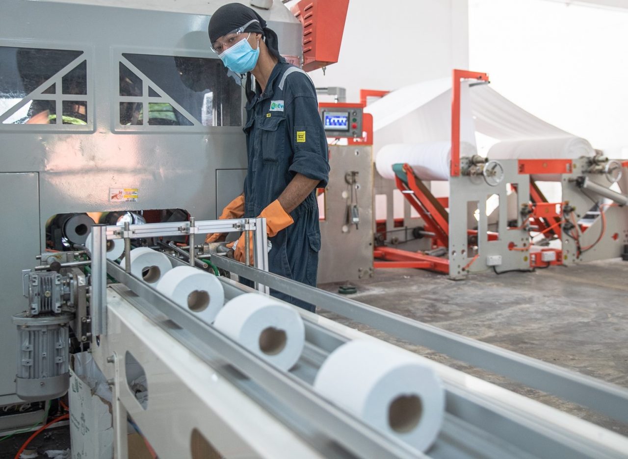 Brunei's first mass produced toilet tissue, made 100 from recycled