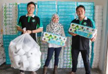 Brunei’s first mass produced toilet tissue, made 100% from recycled paper