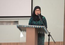 Brunei initiates contribution for ASEAN SME Policy Index 2024 Brunei ACCMSME represetnative Norlela speaking at ASPI kick off ceremony