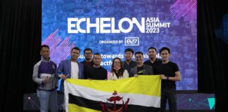 Woke, Super Thirteen, and Teaspoon pitch at Echelon Asia Summit Startups from Brunei attending Echelon in Singapore.