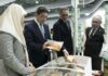 Local Product Expo returns with over 200 vendors Minister at PMO and Second MoFE Minister Dato Dr Awang Hj Mohd Amin Liew (2nd L), MoHA Minister Dato Awang Hj Ahmaddin (2nd R), and MPRT Minister Dato Seri Setia Dr Hj Abd Manaf (R) viewing bruneihalalfoods' booth at LPE.