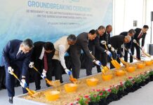 Brunei’s biggest solar plant targets launch by end of 2026 Deputy Minister of Finance and Economy Dato Hj Khairuddin (centre) officiated the groundbreaking at the remediated landfill site.