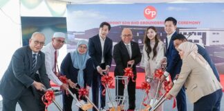 After becoming Brunei’s biggest chilli producer, Gropoint builds country’s largest seafood plant METI Minister YB Dato Dr Hj Abd Manaf with Gropoint CEO Wei Lee, MD Eileen Lee and other government and project stakeholders at the groundbreaking ceremony for Gropoint’s seafood processing plant on June 23.